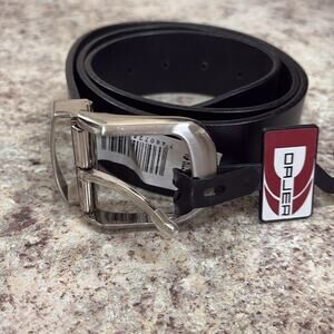 Dajer 34 Black NWT Belt with Silver Buckle